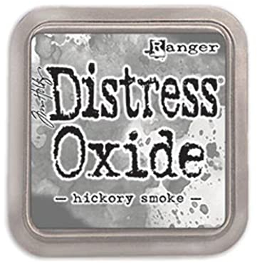 Ranger Tim Holtz Distress Oxide Pad-Hickory Smoke, synthetisches Material, grau, 7,5 x 7,5 x 1,9 cm