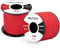 Brotree 2mm Paracord 3 Hebras 30M 100% Nylon Cuerda de Paracaídas para Al Aire Libre, Artesanía, Bricolaje - 90kg Carga de Rotura (Reflectante Rojo)