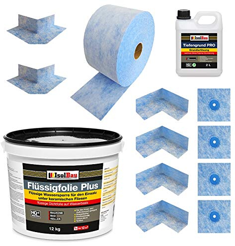 Kit d'étanchéité pour douche - Pour environ 10 m² de film liquide Plus 12 kg PLUS