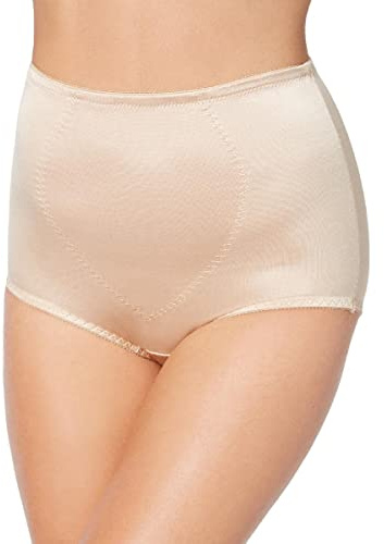 Bali womens Jacquard Mesh Tummy Panel Firm Control 2-pack Fajas Dfx710 Shapewear Briefs, Porcelain/Blushing Pink, XX-Large US