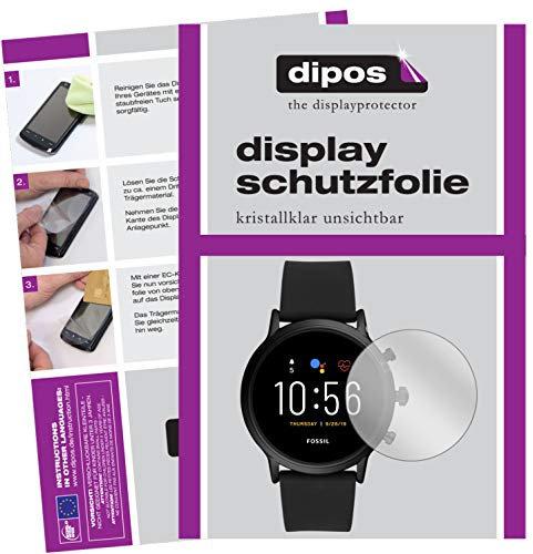 dipos I 6X Pellicola Protettiva Compatibile con Fossil The Carlyle HR (5. Gen.) Pellicola di Protezione Cristallo