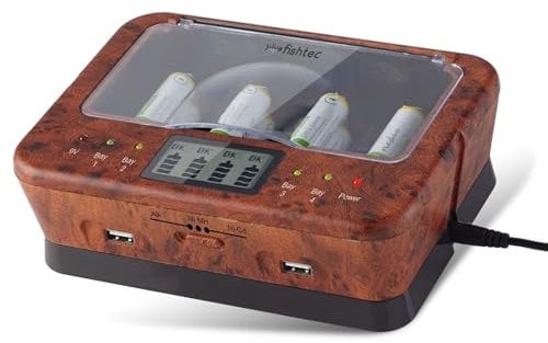 Chargeur de Piles FISHTEC Universel + 2 Ports USB