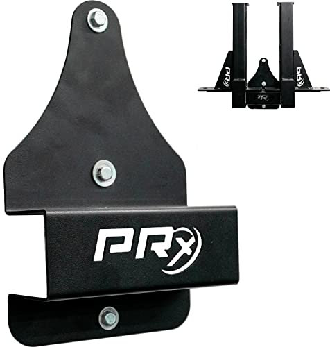PRx Performance Spotter-Armaufbewahrung zur Wandmontage für 1.6 cm und 2.5 cm Löcher für 2x3 und 3x3 cm Kniebeugenständer, aus Stahl, platzsparend, für Zuhause, Fitnessstudio, Workout-Ausrüstung