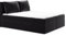 Boxspringbett Egro mit 2 Bettkästen und Zwei große Kissen - Doppelbett mit Bonell-Matratze und Topper, Polsterbett, Bett, Bettgestell Schlafzimmer (Schwarz (Kronos 07), 180 x 200 cm)