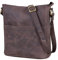 LEABAGS Leder Handtasche Damen I Premium Echtleder Umhängetasche I Damen Schultertasche I Damentasche I Tragetasche für Arbeit Uni Schule Freizeit I Größe L (31 x 23 x 6 cm) I Nature Dunkelbraun