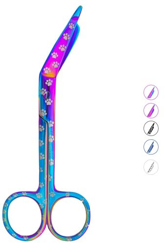 14 cm Bunte Stillbandagenschere - Tierarzt-Schere aus Edelstahl - Ideal für Krankenschwestern, Medizinstudenten, Sanitäter, Sanitäter,