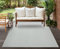 Mia´s Teppiche Malaga In- & Outdoor Teppich Flachgewebe, Modisches Design, Schicke Farben, für Balkon und Terrasse geeignet, Waschbar- und Witterungsbeständig, Creme, 120 x 170 cm