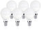 Sigmaled lighting, LED-Glühbirne E14-Sockel 4W (entspricht 30W), 360 Lumen, Warmweißes Licht (2800K), kleine Kugel LED-Leuchtmittel G45 P45, 6er-Pack