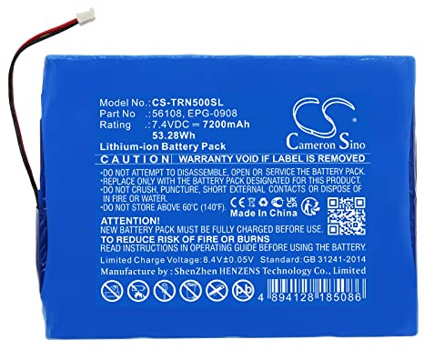 TCTK Akku 7200mAh Kompatibel mit [Trimble] 67668-20, GPS Net R5, GPS Net R9 Ersetzt 56108, EPG-0908