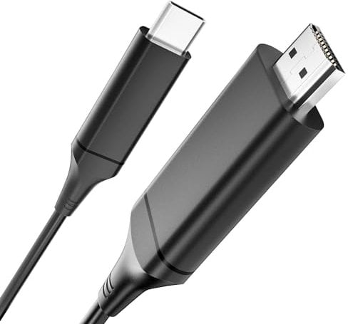 KEFEYA HDMI to USB C Cable for Laptop Screen Extender S1 S2 S3 S6, HDMI to Type-C Cord for Laptop Monitor Extender