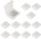 12Pcs LED-Streifen-Steckverbinder 4 Pin Connector 10mm/0.39in Wide LED Tape Light Clips Lights Adapter Steckverbinder Terminal Erweiterung für SMD 5050 Multicolor RGB LED-Streifen Licht