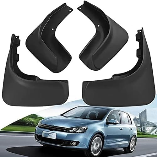 SKEPPY 4 Pezzi Parafanghi per Auto per Golf 6 2009-2013, Anteriore Posteriore Ruota Parafango Paraspruzzi Pneumatico Durevole Protezione Ricambio Accessori