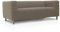 FAVERTI® Super elastischer Sofabezug, kompatibel mit dem Sofa KLIPPAN 2-Sitzer von IKEA | Modell Novele | Leinen | Qualitätsschutz aus Jacquard-Stoff und Baumwolle