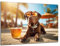 Munera Design - Bild 56x84 - Labrador Labbi am Strand Cocktail - Wand-Bilder Wohnzimmer