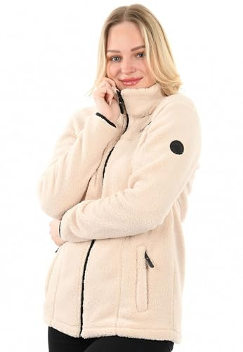 Arctic Seven Damen Fleecejacke (S-3XL) - Leicht, Flauschig, Atmungsaktiv, Hoher Kragen, Übergangsjacke Warme Jacke Frauen - AS-416