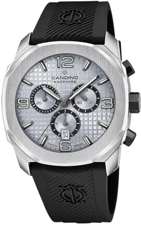 Candino Herrenuhr Kautschuk schwarz Sport Armbanduhr UC4774/3 Chronograph