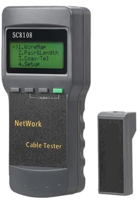 Tester per fibra ottica Tester Di Rete LCD Portatile E Tester E Misuratore Di Cavi Telefonici LAN Con Display LCD Tester per telecamere IP