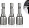 3 Pack Magnetic Hexagon Socket, Setter Driver Drill Bit, 1/4 Quick-Change Hex Magnetic, 8mm Magnetic Nut Setter Driver Drill Bit, Used to Electric Screwdriver Handle Tools, 42mm Length