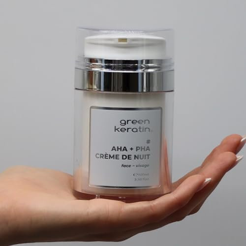 Green Keratin - AHA + PHA Nachtcreme für das Gesicht, 100 ml