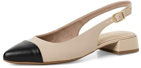 Tamaris Damen Slings Leder, beige, 39 EU