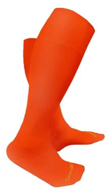 Sondico Mens Football Socks Plus Size Fluorescent Orange 12-14