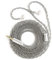 2 Meter QDC in Ear Monitor Cable, KZ ZS10 PRO IEM Extension Headphone Cable Cords for EDX PRO/Castor/CCA CRA, KBEAR ST12 Plus 8 Core 4N OFC Silver-Plated Wire (Grey, Recessed 2 Pins, 3.5mm Plug)