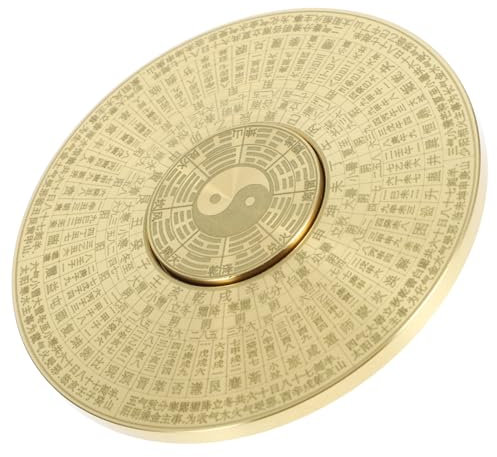 Cabilock Messing Chinesischer Vintage-kompass -Diagramm-Handwerk Dekoratives Kompass-Spielzeug Camping Wandern Heimunterricht Antiker Schreibtischdeko