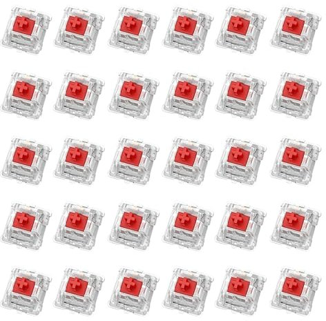 Générique Mechanisches Keyboard Ersatzachse, Touchscreen, 30 Stück Schalter, Schlüsselschalter, Keypad-Zubehör für Computer, personalisierbar