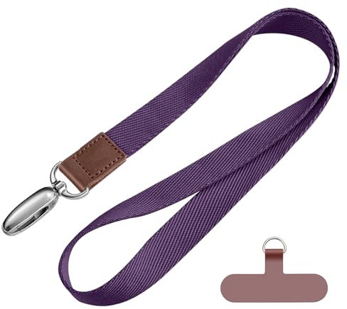 CHUQING Chaîne pour téléphone portable, universelle, cordon à accrocher autour du cou (violet)