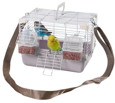 Vogeltransportbox | Tragbare Wellensittich-Transportbox - Mit Tragegriff & Robustes Kleintierzubehör Für Nymphensittiche, Pfirsichköpfchen Und Perlaustriche
