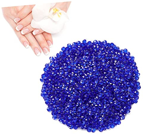 TOYANDONA Bastelkristalle Acrylkristalle Stück 4,5mm Transparent Als Dekoration Für Brautpartys Und Individuelle Kunstwerke Dunkelblau