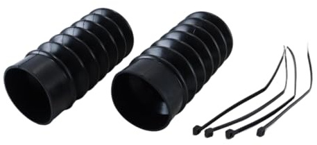 Gurtt 1 Paire de Soufflets de Fourche en Caoutchouc de 39 mm - Protections Anti-poussière pour Harley Dyna FXD Sportster XL