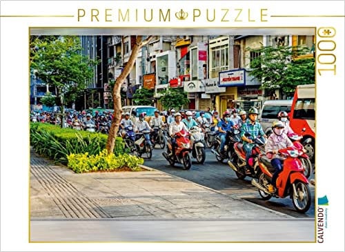 CALVENDO Puzzle Vietnam, Ho Chi Minh 1000 Teile Puzzle quer | Lege-Größe cm Foto-Puzzle für glückliche Stunden