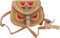GURU SHOP Unikat Vintage Hippietasche, Tasche aus Ziegenleder, Schultertasche, Bestickete Ledertasche - Farbe 1, Unisex - Erwachsene, 12x17x4 cm
