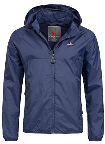 Höhenhorn Rigi Herren Regen Jacke Outdoor Rain Freizeitjacke D.Blau Gr L