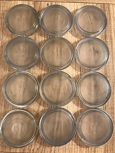 12 CLEAR RUBBER CASTOR CUPS Carpet Floor Chair Sofa Furniture Protectors Caster