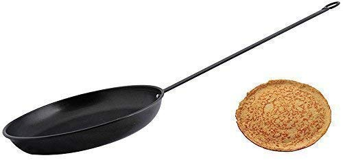 linoows Outdoor Pfanne, Lagerfeuer Pfanne, Retro Pfannenkuchen Tiegel, Stahl