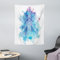 ABAKUHAUS Chakra Wandteppich, Damast-Schablonen-Mandala aus Weiches Mikrofaser Stoff Waschbar ohne Verblassen Digitaldruck, 110 x 150 cm, Getrocknete Rose