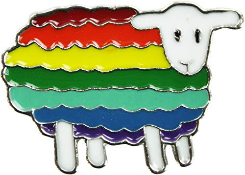 Regenbogen-Schaf – LGBT Pride – Emaille-Anstecknadel