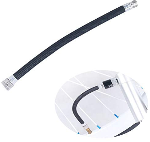 Kylewo Adaptateur de Tuyau Flexible, Pompe de gonflage Haute Pression Accessoires Cycle Pompe à vélo Tuyau d'extension pour Valve Schrader
