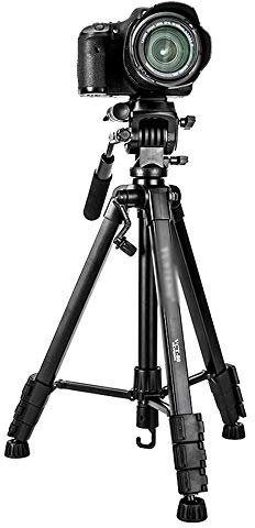 Yongyu Chenzinan SLR Camera Triangle Bracket Camera Mount Tripod Portable Camera Stand Hydraulic PTZ Aluminum Fishing Light Bracket (Color