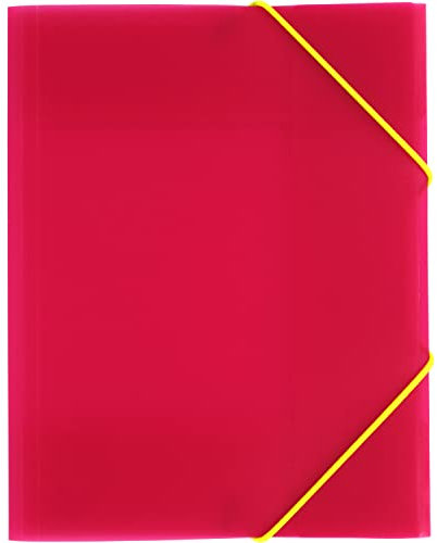 Grafoplás 4801554. Classeur A5, fuchsia, polypropylène, 3 rabats, Colorgraf
