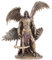 Veronese Design Skulptur Azrael, Erzengel des Todes, kaltgegossenes Kunstharz, Bronze-Finish, 27,7 cm