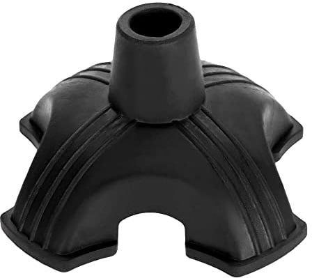 WANGCL Gehstock-Gummispitzen, 19 mm, vierbeinige Unterstützung, Stockspitze, Gummi-Gehstockhülsen, Befestigung, Stockspitze für Gehstock