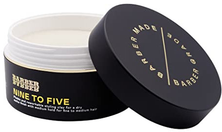 Nine To Five | Matte Styling Clay | Medium Hold | Long Lasting | Easy To Wash Out | 100g