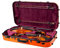 Crossrock Fiberglas-Koffer mit TSA-Schloss 38,1-41,5 cm Viola, eine 4/4 Violine-Orange (CRF2020DVLOR)
