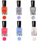 TEEROVA Nail Polish - Non-Toxic, Easy Peel Off & Quick Dry, Natural Odor Free Formula, Water Based (Set B (8MLX6))