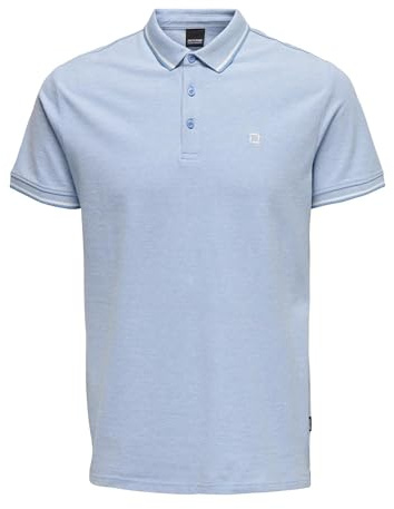 ONLY & SONS Men's Onsfletcher Slim SS Polo Noos Polo Shirt, Marina 2, XL