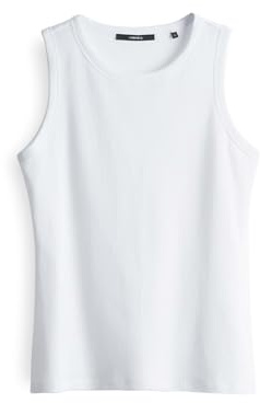 someday Damen Top | Geripptes Top KLEANNE Slim aus BCI Cotton Mix