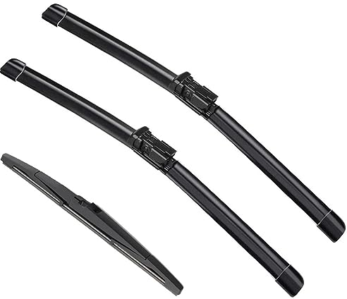 Limpiaparabrisas de coche compatible con Opel Astra J GTC 2009-2015, limpiaparabrisas trasero delantero de coche, limpiaparabrisas de goma suave, parabrisas automático de 27 +25 + 12 2013 2014 (Co